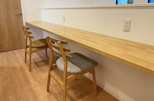 ワークスペース - 3階建STAGE. 「ビルトインガレージを備えた3階建て」(遠賀郡岡垣町) - アビハウス