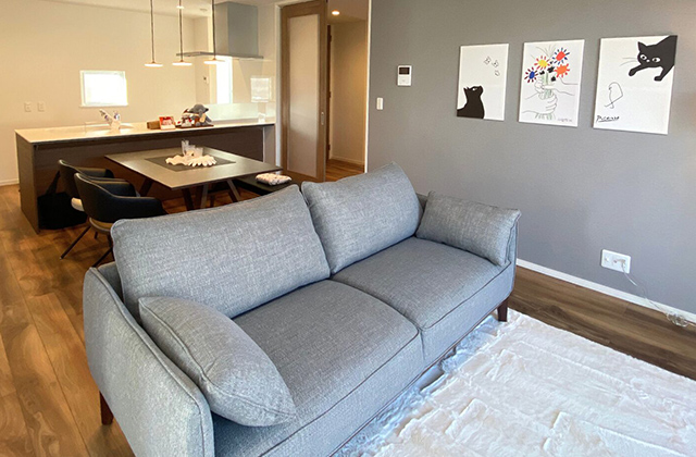 リビング - 平屋STAGE. 「18帖の大空間LDKを中心とした理想の平屋」(遠賀郡岡垣町) - アビハウス