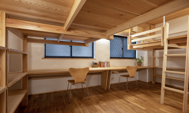 大園建設・宿泊できるモデルハウス内観・子ども部屋