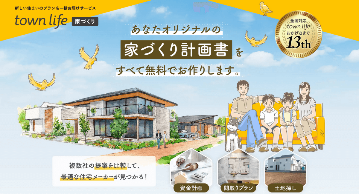 タウンライフでオリジナルの間取りプラン