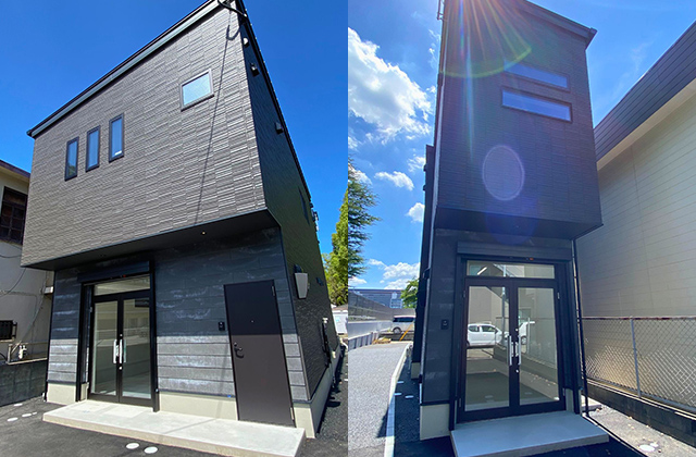 細部までデザインと機能性にこだわった新築2階建オフィス