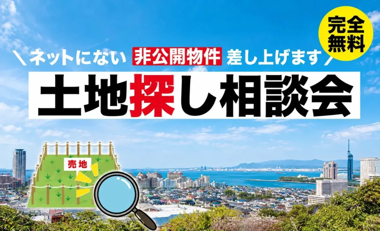 久留米市東合川にて「土地探し相談会」を開催【6/5-12/31】