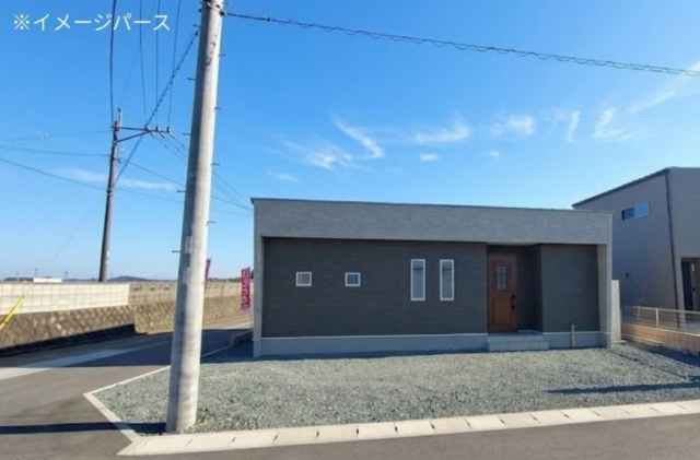 泗水町福本建売「太陽光発電とEVコンセントが家計にゆとりを生む平屋」(菊池市) - いえ土地本舗熊本北店 - 外観