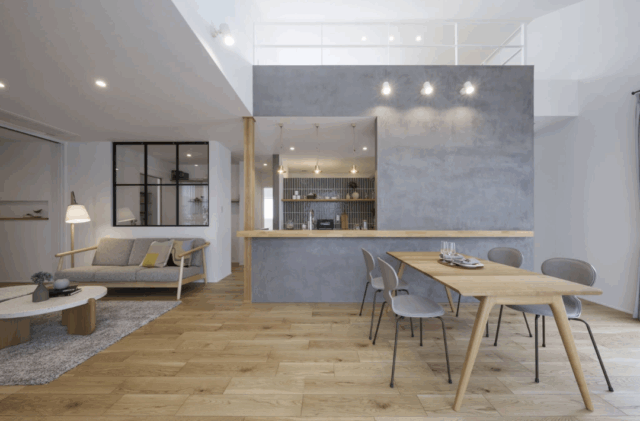 合志市合生にて「H様邸 木・真鍮・モルタルをいかしたカフェ風2階建て『Laiton』」の実例見学会【5/17,18】