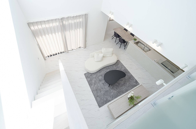 LDK - Finole (フィノル) 熊本玉名山田店「吹き抜けと白の調和が美しいホテルライクな家」(玉名市) - リブワーク