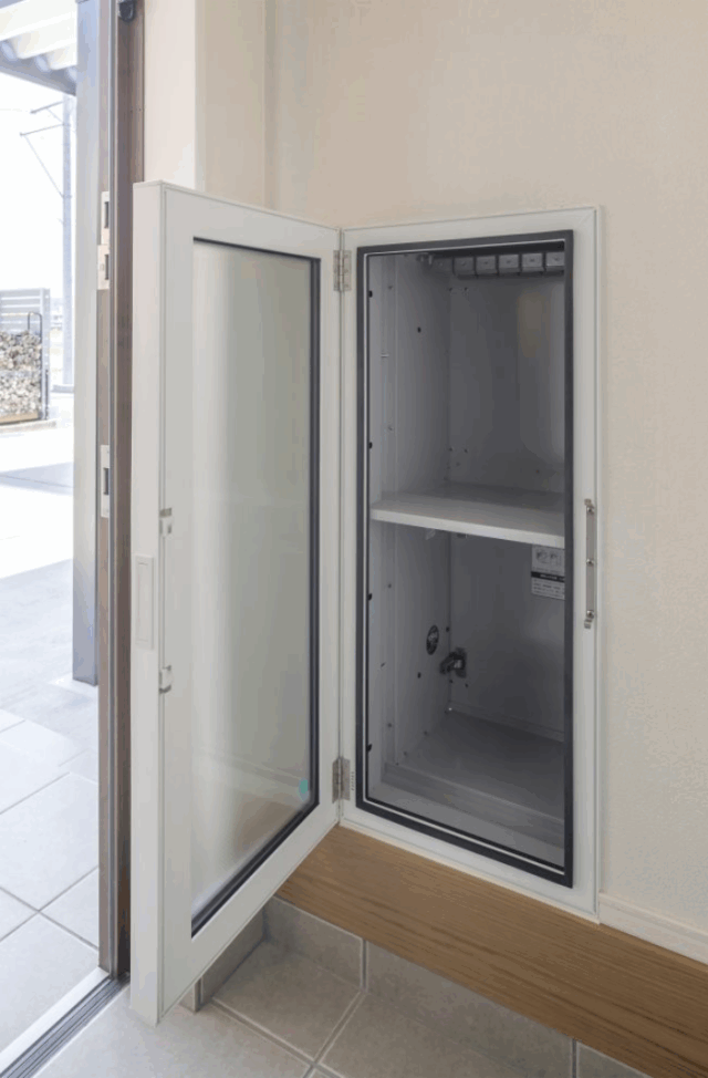 機能性にこだわった趣味を満喫できる快適な平屋 - NEOデザインホーム - 宅配ボックス