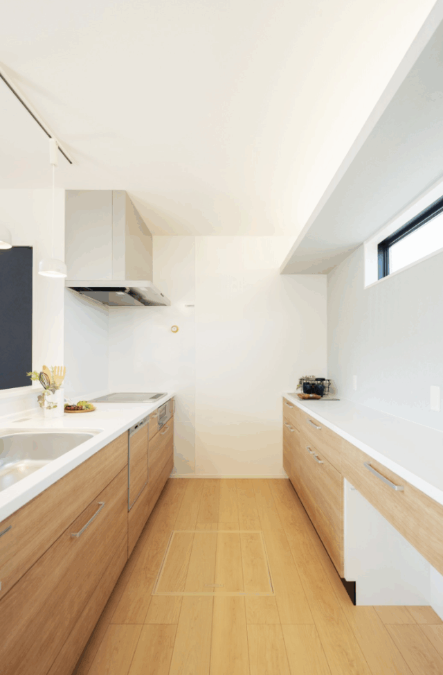 立体的ファサード×シンプルモダンな外観に高効率な間取りを備えたお家 - タカスギ - キッチン