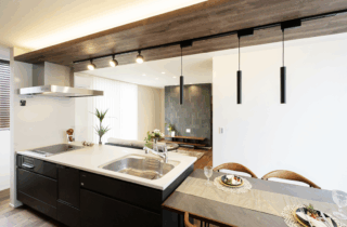 大人モダンスタイルのかくれ動線を取り入れた機能性の高い住まい - タカスギ - キッチン・ダイニング