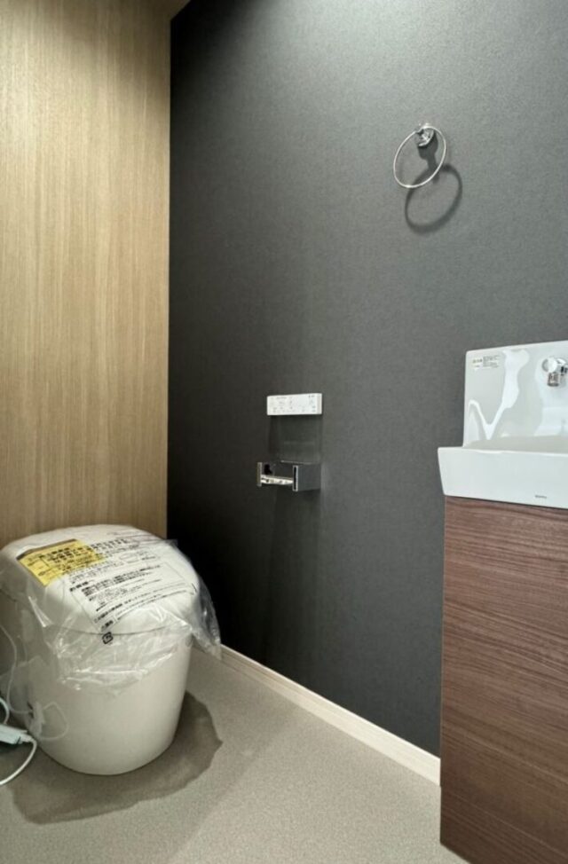 回遊動線と収納力にこだわったシンプルモダンのゆとりある2階建て - アキ・ハウジング - トイレ