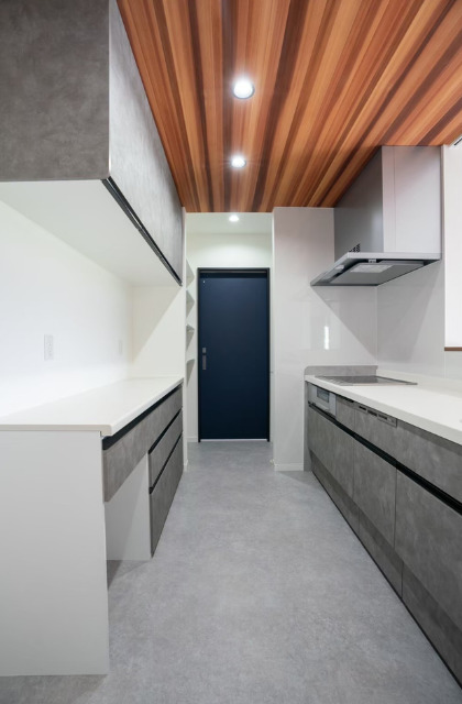 生活動線にこだわった全館空調の平屋デザインハウス宮崎キッチン