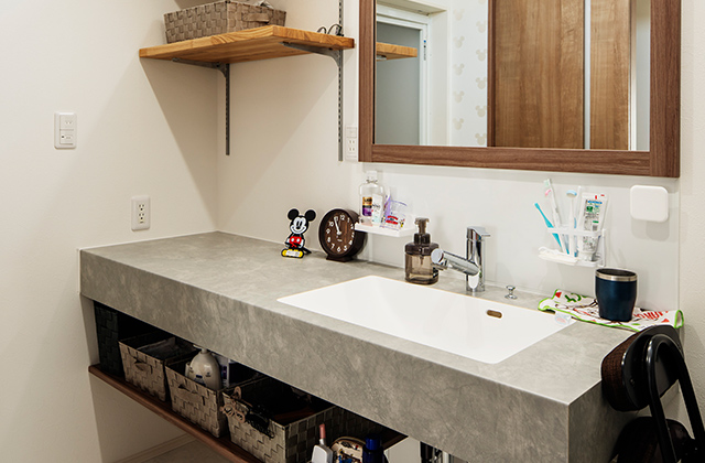 パウダールーム - 施工事例 - 国分ハウジング