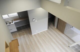 高い天井と機能美が調和する猫と暮らすコンパクトな平屋 - 向洋ハウジング - 吹き抜け