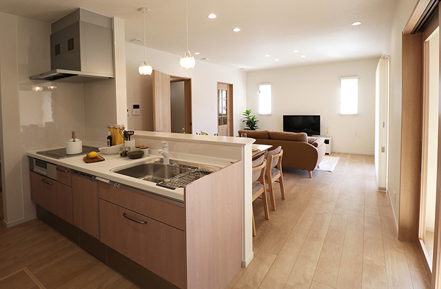 LDK - 緑ヶ丘11号地モデルハウス「インナーテラス付き2階建てテクノストラクチャー住宅」(延岡市) - 向洋ハウジング