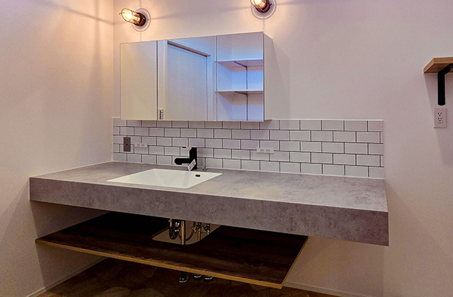 洗面所 - 施工事例 - 日大建築