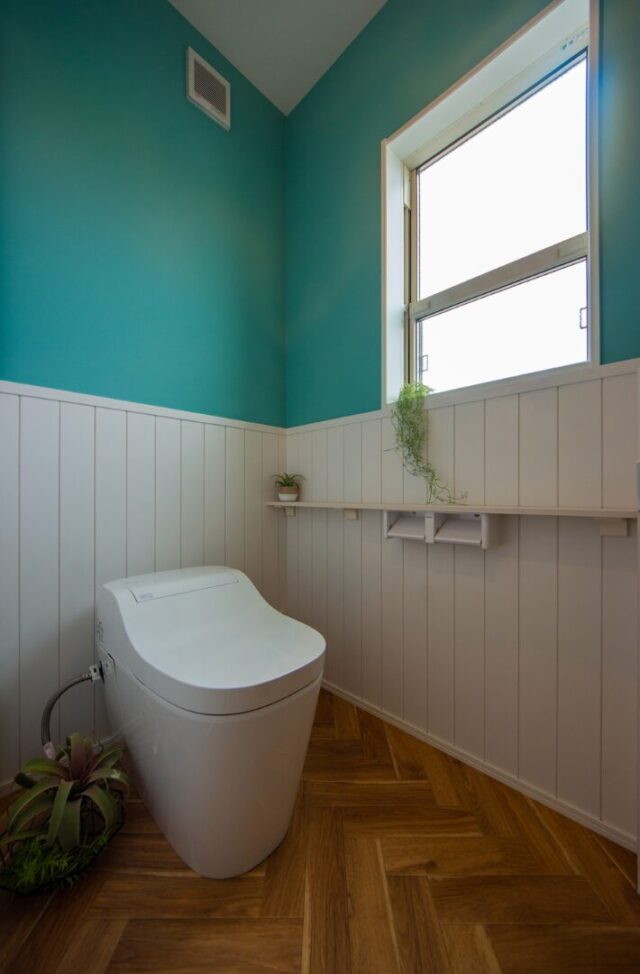 趣味を愉しむスキップフロアがあるカリフォルニアスタイルの平屋 - 日大建築 - トイレ