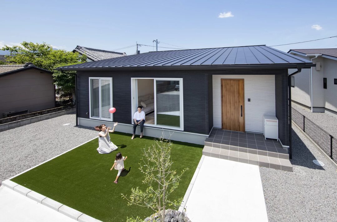 心地よい北欧テイストと機能的な回遊動線のある平屋 - 七呂建設 - 外観