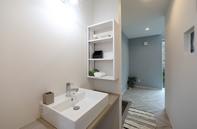 玄関手洗い - 施工事例 - 空感考房CO.CO