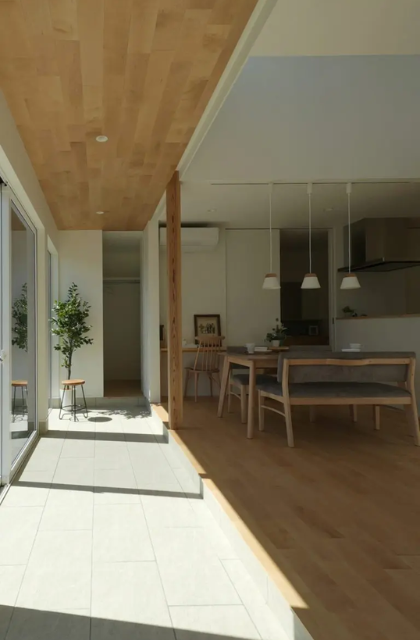 土間 - 美しい景観が暮らしに溶け込む土間のあるデザイン住宅 - ベネッツ