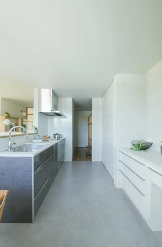 無機質×ナチュラルが融合したゆとりある20坪コンパクト平屋 - ベネッツ - キッチン