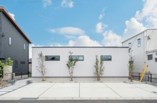 外観 - 大園建設 - 飽きのこないモノトーンデザインのシンプルな平屋