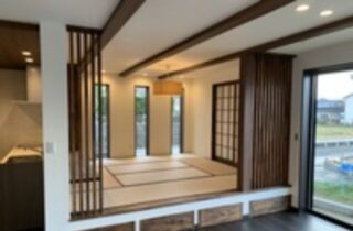 リビング・和室 - 大園建設 - 和とモダンが融合するシックな高性能住宅