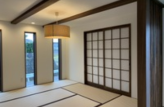 和室 - 大園建設 - 和とモダンが融合するシックな高性能住宅